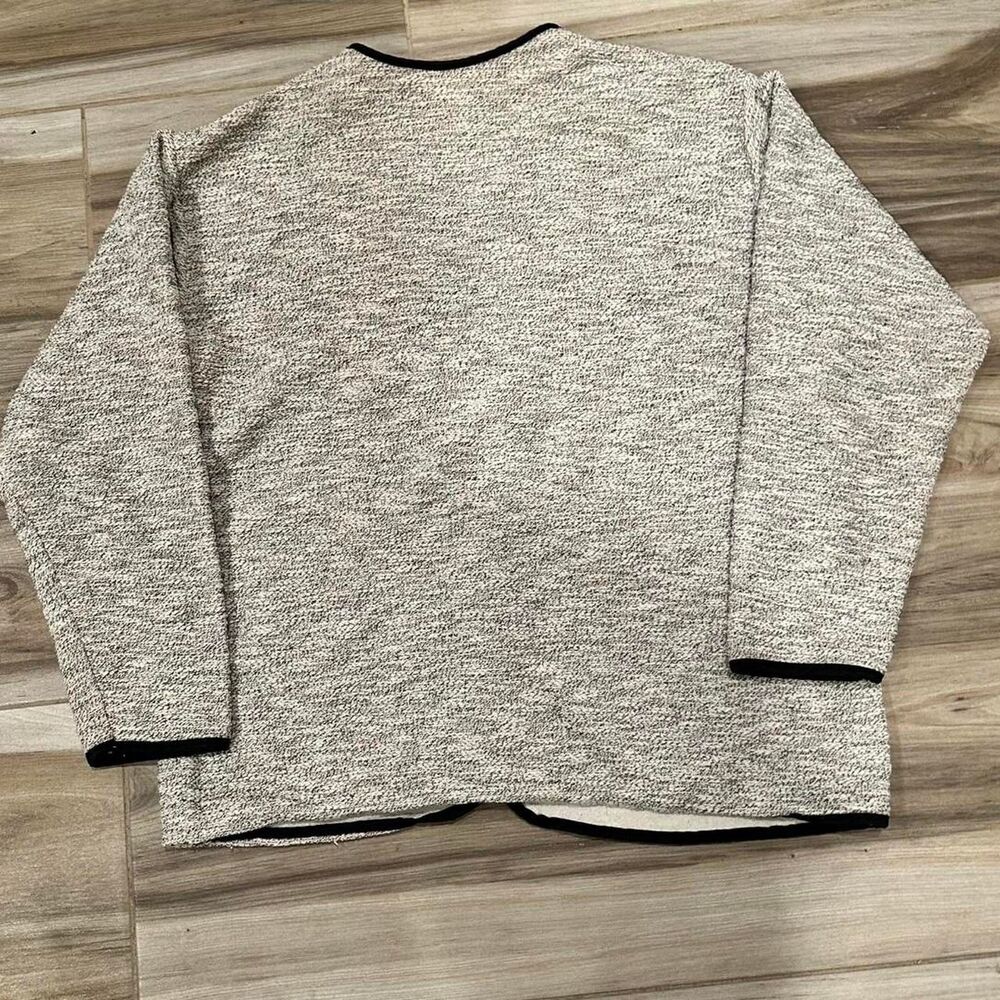 Art-unlimited Vintage Women's Grey and Cream Cardigan - Picture 3 of 5